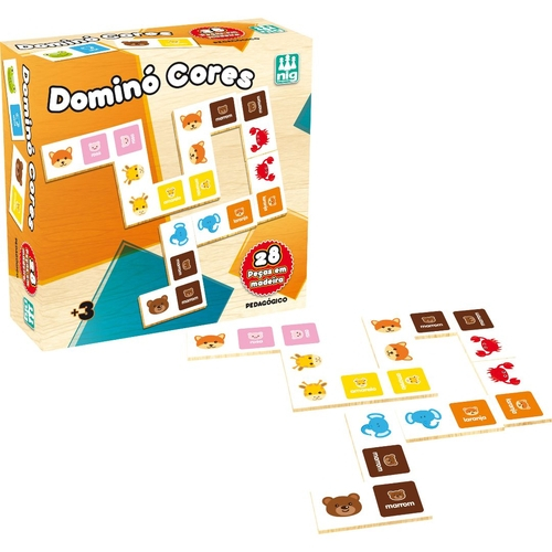 Jogo Domino Numeros E Cores 51852A - BF
