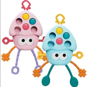 Mordedor e Chocalho Interativo Polvo