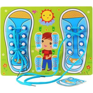 Brinquedo Educativo Sapato Laço e Cadarço