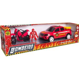 Carrinho Bombeiro Kit Resgate