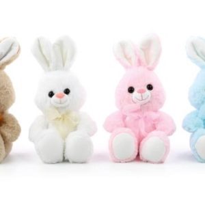 Coelho de Páscoa Pelucia com Laço no Pescoço