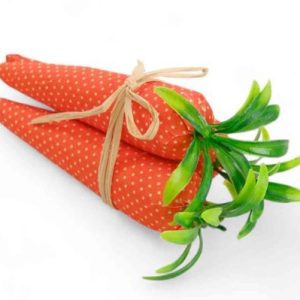 Coelho de Páscoa Cenoura Laranja/Verde com 3 unidades